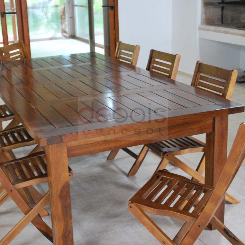 Mesas de Madera para Jardín - Muebles Macizos de Exterior